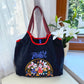 Women's Style Embroidery Shopping Fashion Nylon Waterproof Shoulder Bags