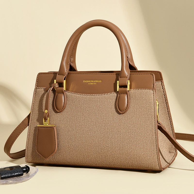 Women's Large Capacity Mom Textured Fabric High-grade Bags
