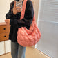 Pleated Large Capacity Cloud Niche High-grade Down Crossbody Bags