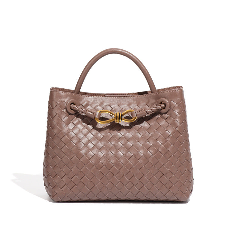 Design Metal Woven Retro Versatile Simple Handbags