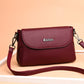 Women's Mother Soft Leather Fashion Elegant Grandma Crossbody Bags