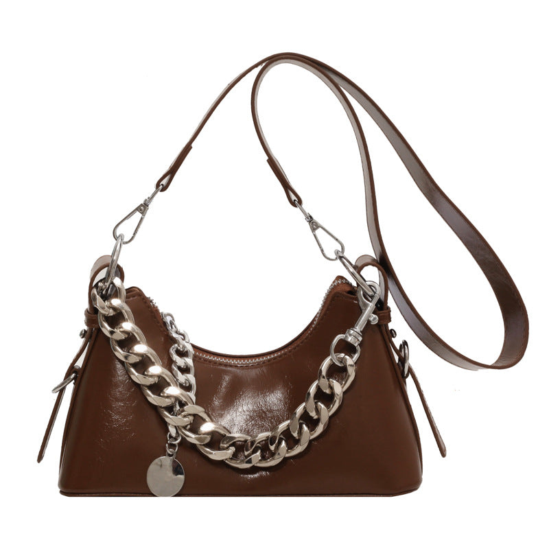 Women's French Minority High-grade Chain Trendy Small Square Bags