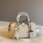 Women's Trendy Platinum Blue Sea Area Pillow Shoulder Bags
