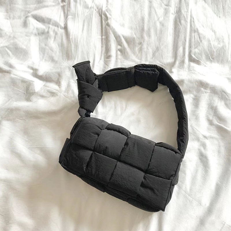 Sponge Down Woven Pillow Design High-grade Crossbody Bags