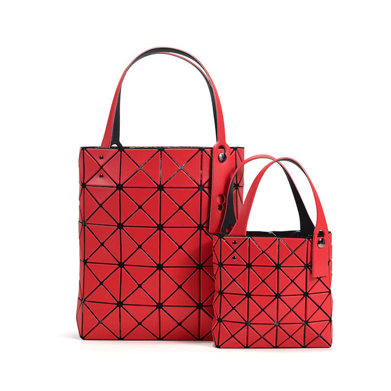 Four Grid Geometric Lifetime Rhombus Hand Handbags