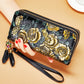 Women's Long Zipper Elegant Fashion Leather Large Ladies Wallets