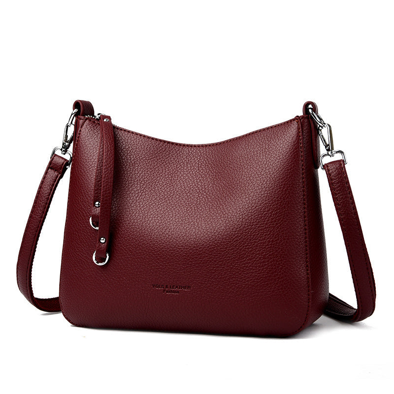 Women's Short Strap Tassel Solid Color Commute Shoulder Bags
