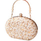 Unique Glamorous Diamond Round Clutch Banquet Evening Bags