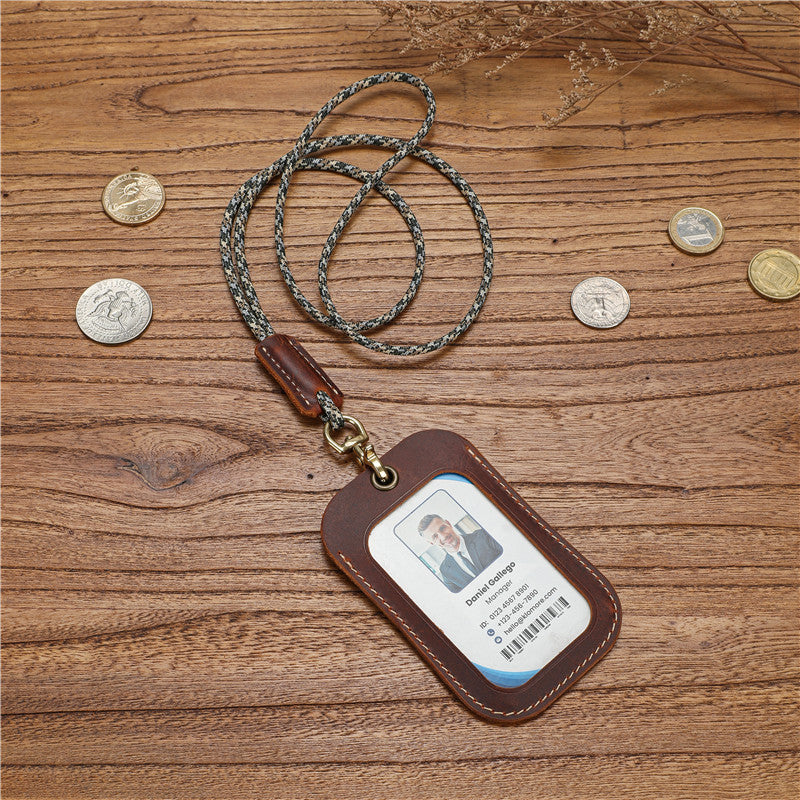 Certificate With Lanyard Badge Entry Exit Card Holder