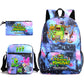 Game Monster Concert Pencil Three-piece Set Backpacks