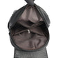 Women's Kangaroo Leather Litchi Pattern Lightweight Large Backpacks