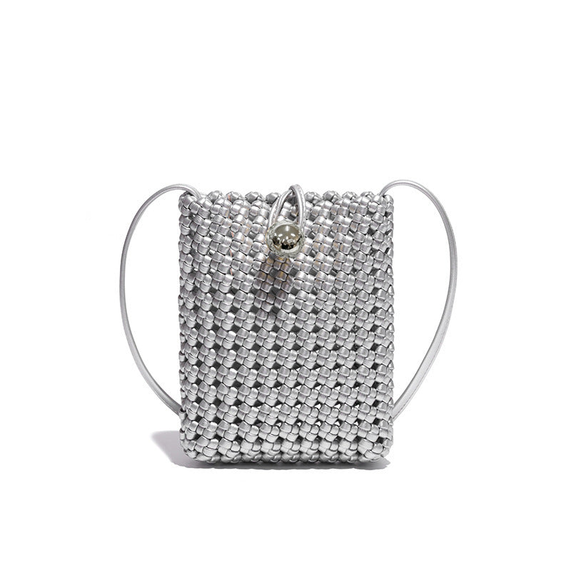 Slouchy Vertical Fashion Hand-woven Retro Simple Phone Bags