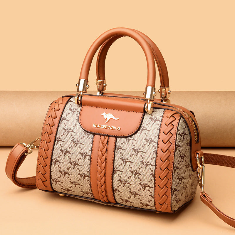 Women's Female Fashion Lady Contrast Color Handbags