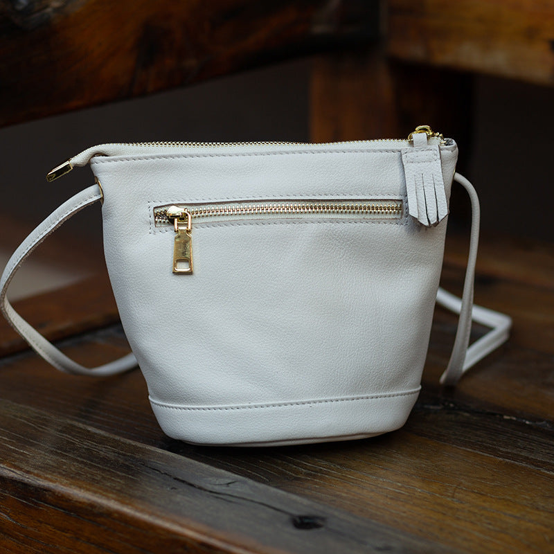 Handmade Simple Fashion Top Layer Leather Shoulder Bags