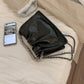 Women's Retro Advanced Texture Underarm Simple Pleated Small Square Bags