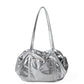 Women's Korean Niche Design Sier Underarm Simple Tote Bags