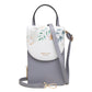 Women's Po Touch Screen Korean Printed Flip Vertical Zipper Phone Bags
