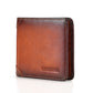 Men's Boxed Horizontal First Layer Cowhide Brushed Men's Wallets