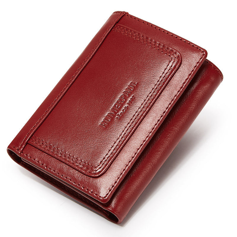 Men's Paul Multiple Slots First Layer Cowhide Purses