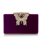 Women's Diamond Dinner Bow High-grade Veet Banquet Evening Bags