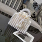 Women's French Minority Ball Hand-woven Beaded Pearl Handbags