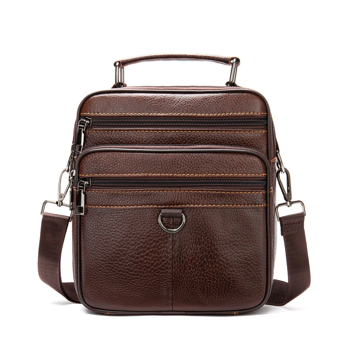 Men's Leather Business First Layer Cowhide Men's Shoulder Bags