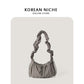 Women's Retro Temperament Fairy Pleated Underarm Spring Bags