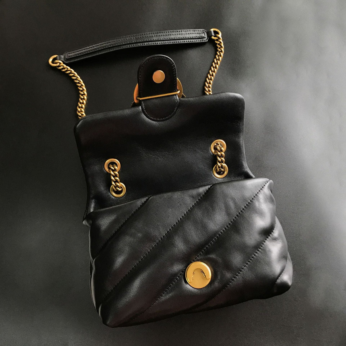 Women's High Quality Sheepskin Puff Pillow Chain Shoulder Bags