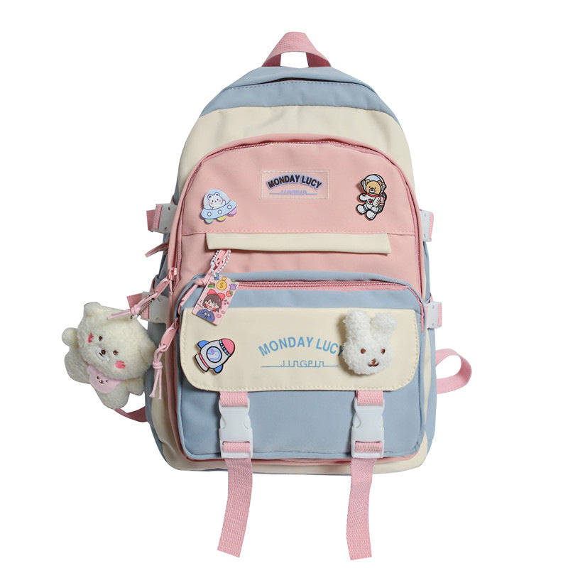 Leisure Junior High Female College Korean Backpacks