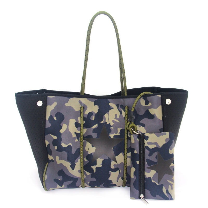 Leopard Print Printed Black Portable Beach Shoulder Bags