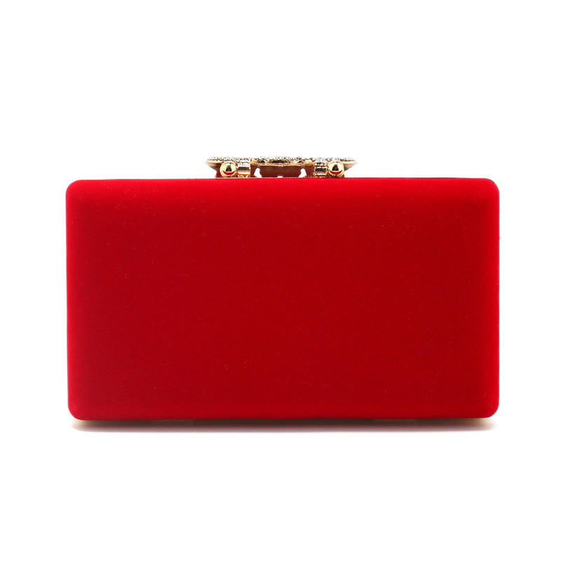 Women's Diamond Inlaid Crown Dinner Banquet Clutch Evening Bags