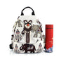 Layer Zipper Elephant Retro Hand-woven College Backpacks