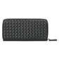 Genuine Leather Woven Embossed Source Long Clutch Men's Wallets
