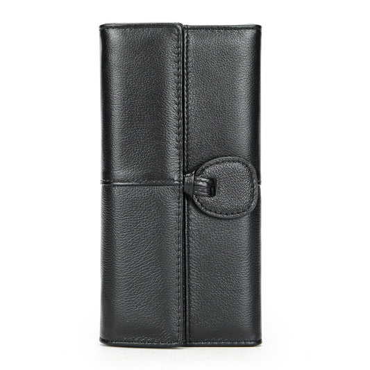 Women's Leather Exquisite Soft Cowhide Fashionable Zipper Ladies Wallets