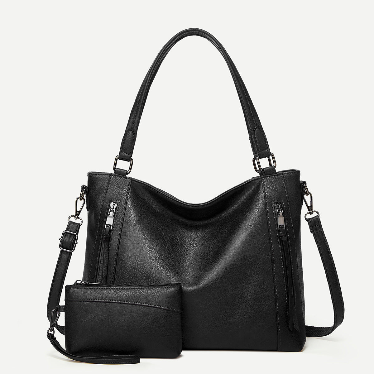 Women's Glamorous Elegant Soft Leather Big Handbags