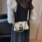 Women's Niche Retro Clip Color Matching Graceful Shoulder Bags