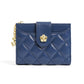 Women's Short Fashion Camellia Folding Multiple Slots Soft Ladies Wallets