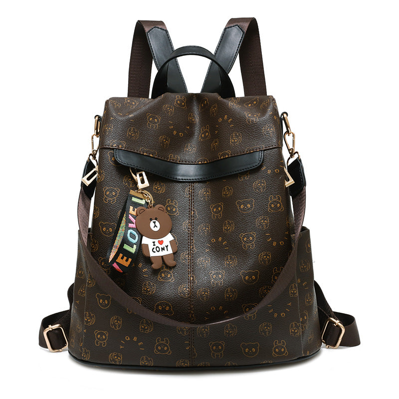 Women's Fashionable Korean Style Fashion Female Soft Backpacks