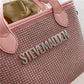 Fashion Simple Popular Rhinestone Letters High Crossbody Bags