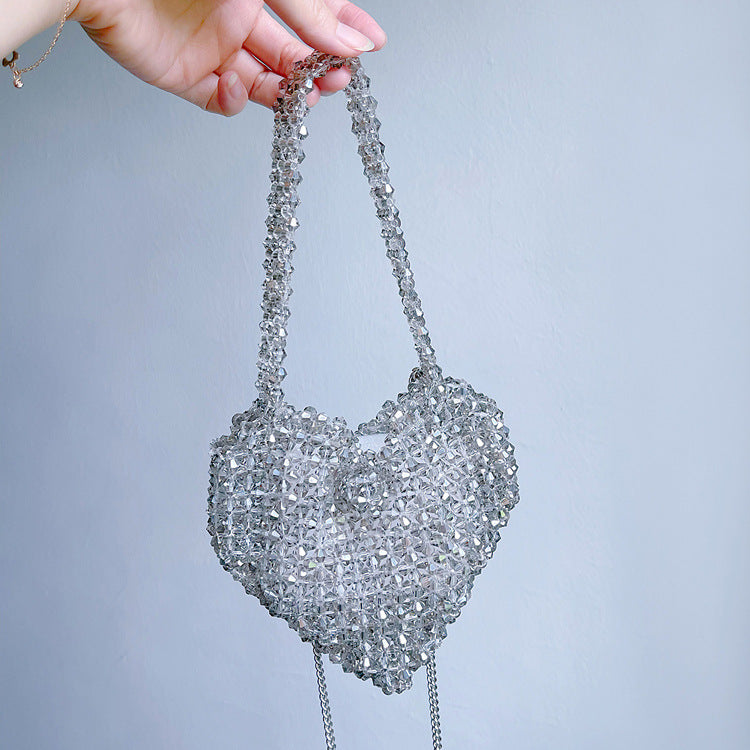 Summer Sier Glass Acrylic Woven Fashion Trendy Handbags