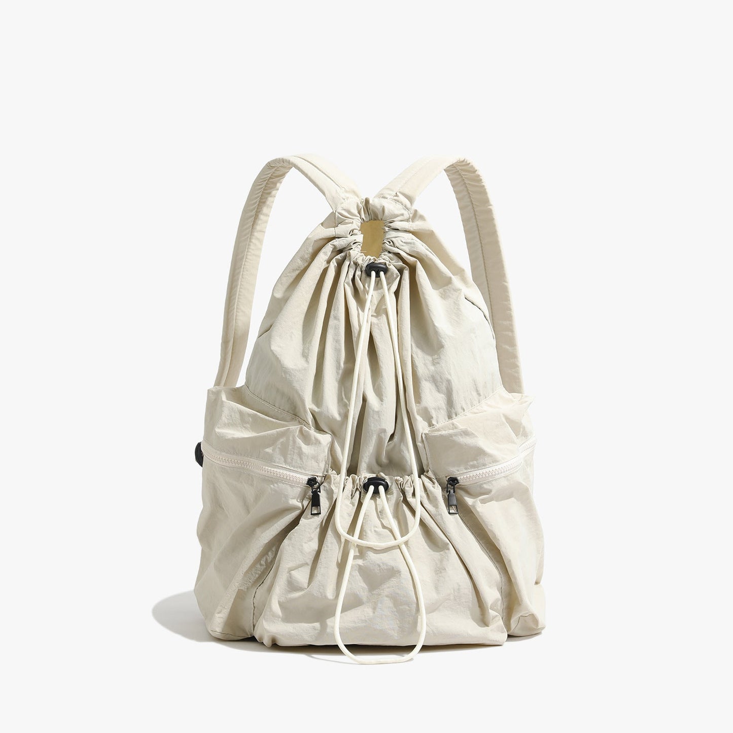 Leisure Artistic Canvas Fashionable Pleated Nylon Backpacks