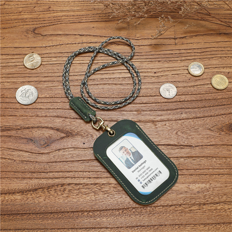 Certificate With Lanyard Badge Entry Exit Card Holder