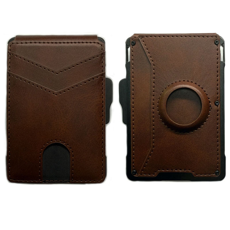 Men's Large Capacity Position Flip Carbon Fiber Card Holder