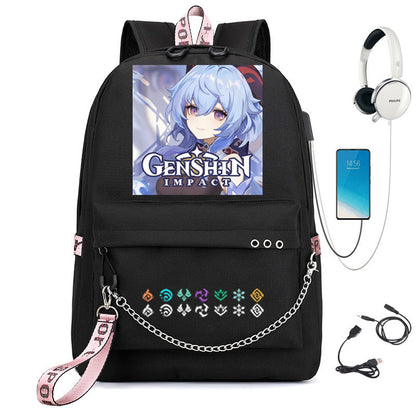 Popular Slouchy Pretty Creative Iron Chain Backpacks