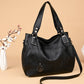 Women's Large Capacity Korean Stitching Embroidery Thread Crossbody Bags