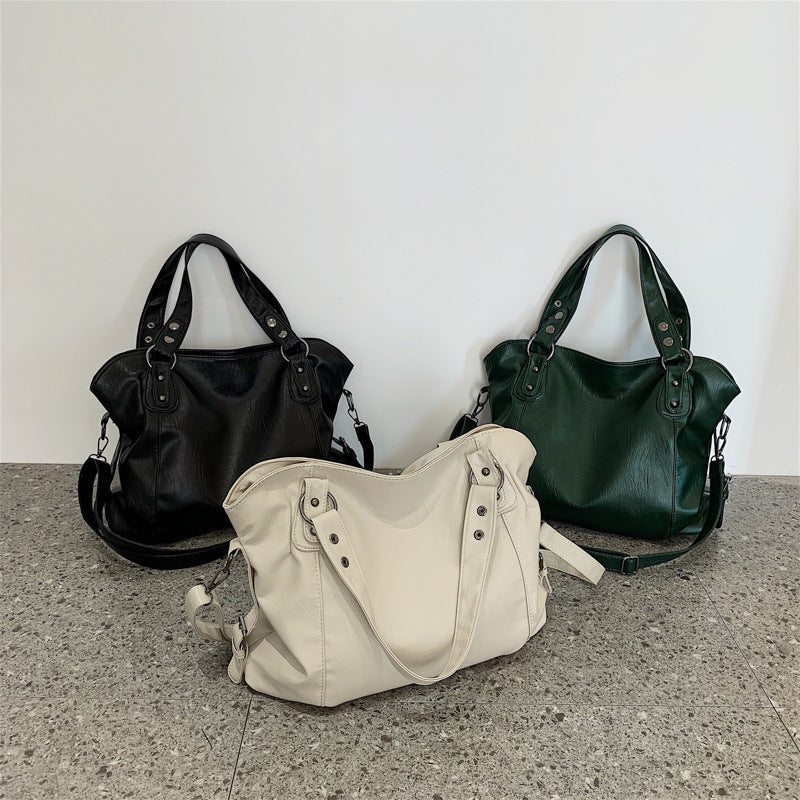 Surface Versatile Large Capacity Retro Elegant Shoulder Bags