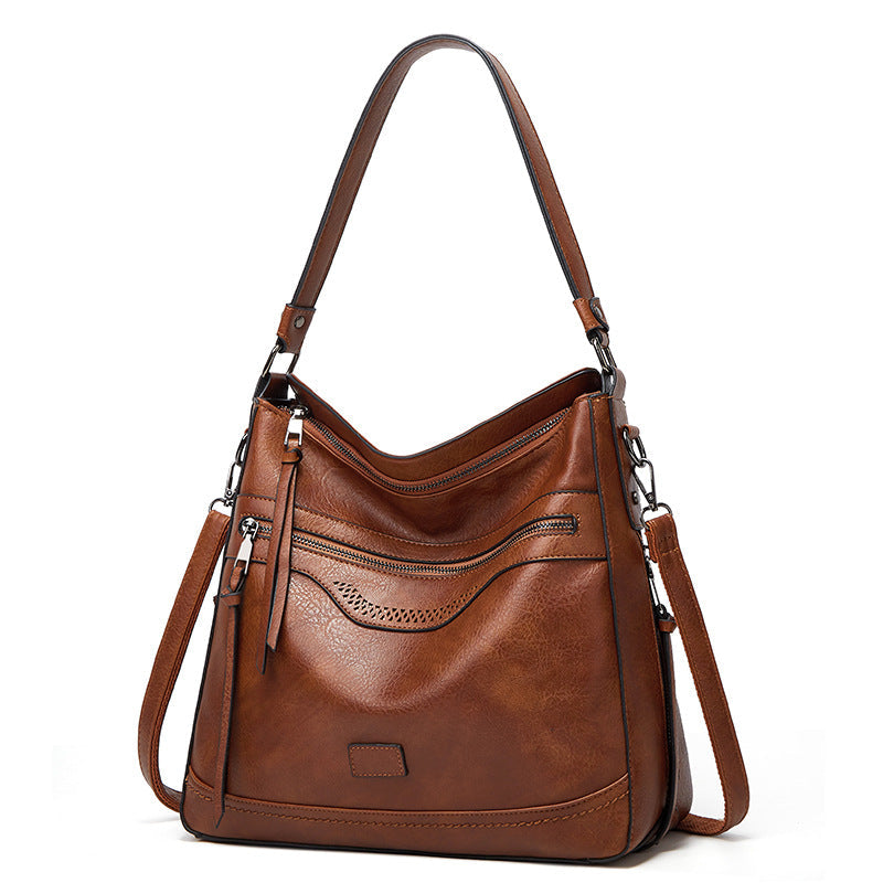 Women's Fashion Large Capacity Soft Leather Shoulder Bags