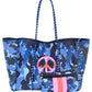 Leopard Print Printed Black Portable Beach Shoulder Bags
