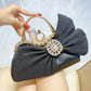 Women's Shiny Diamond Studded Hand Banquet Kelly Handbags