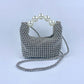 French Retro Hand-woven Large Pearl Elegant Handbags